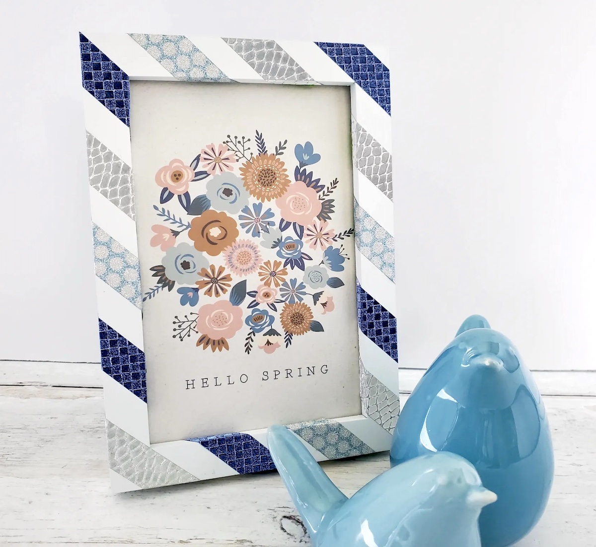 washi tape picture frame