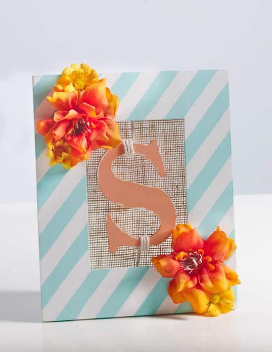 Monogrammed Frame Art