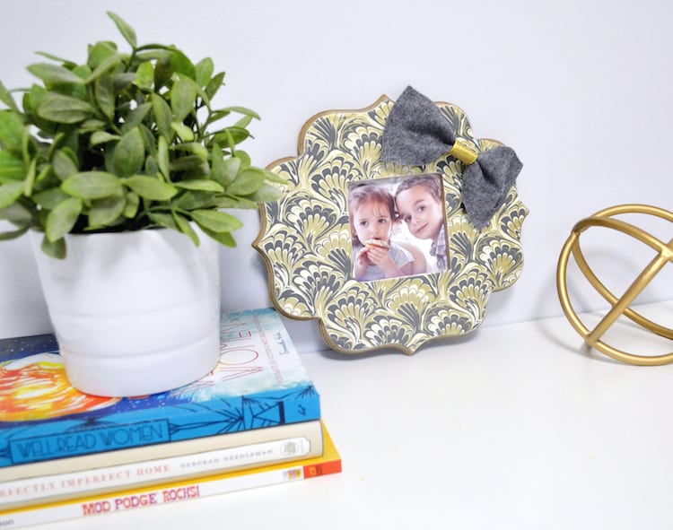 decoupage photo frame