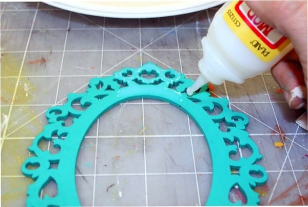 Adding Dimensional Magic to the front of a wood embellishment