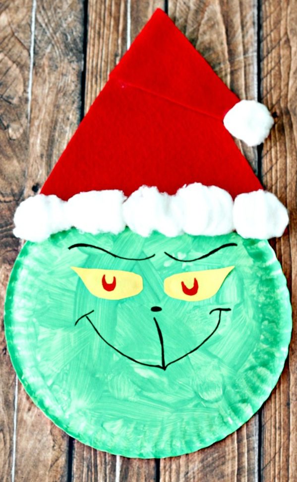 How the Grinch Stole Christmas Paper Plate craft