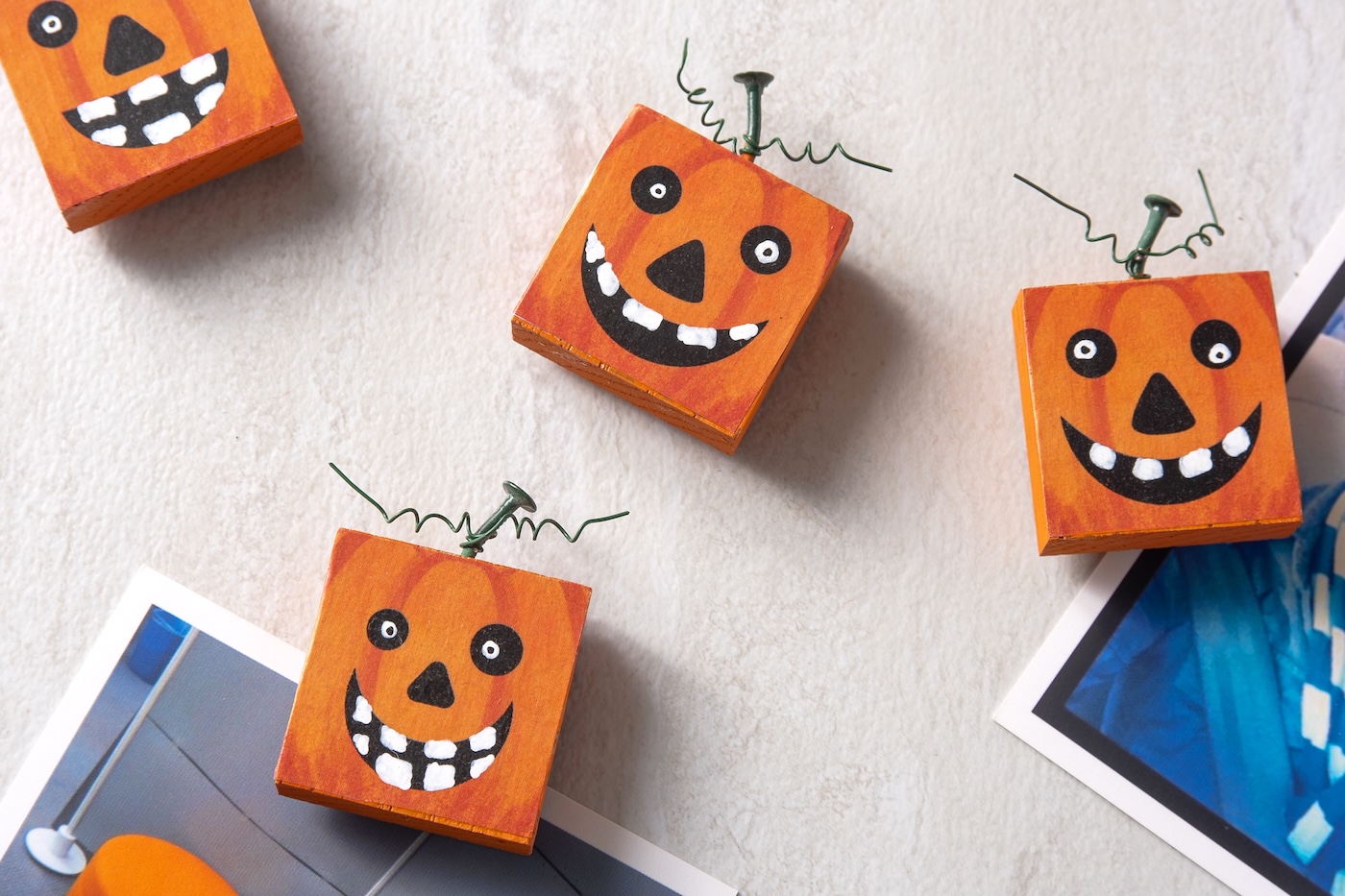 DIY pumpkin magnets