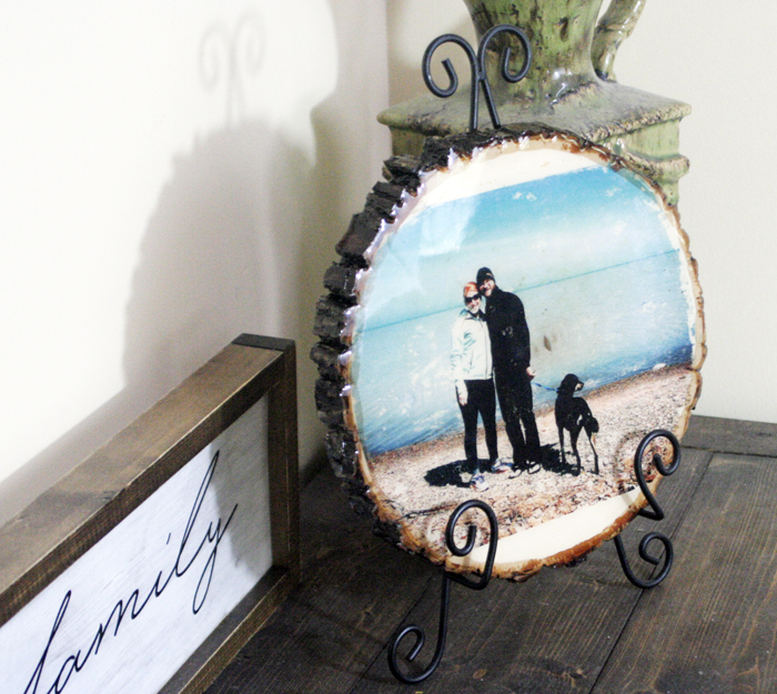 DIY Glossy Photo Wood Slice