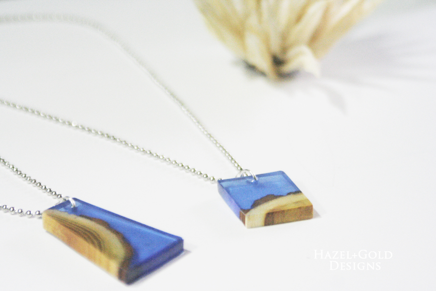 DIY Wood and Resin Pendant