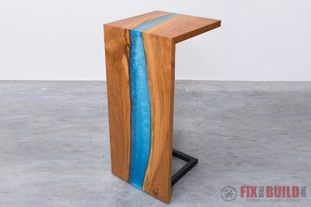 DIY Epoxy River Table with Waterfall