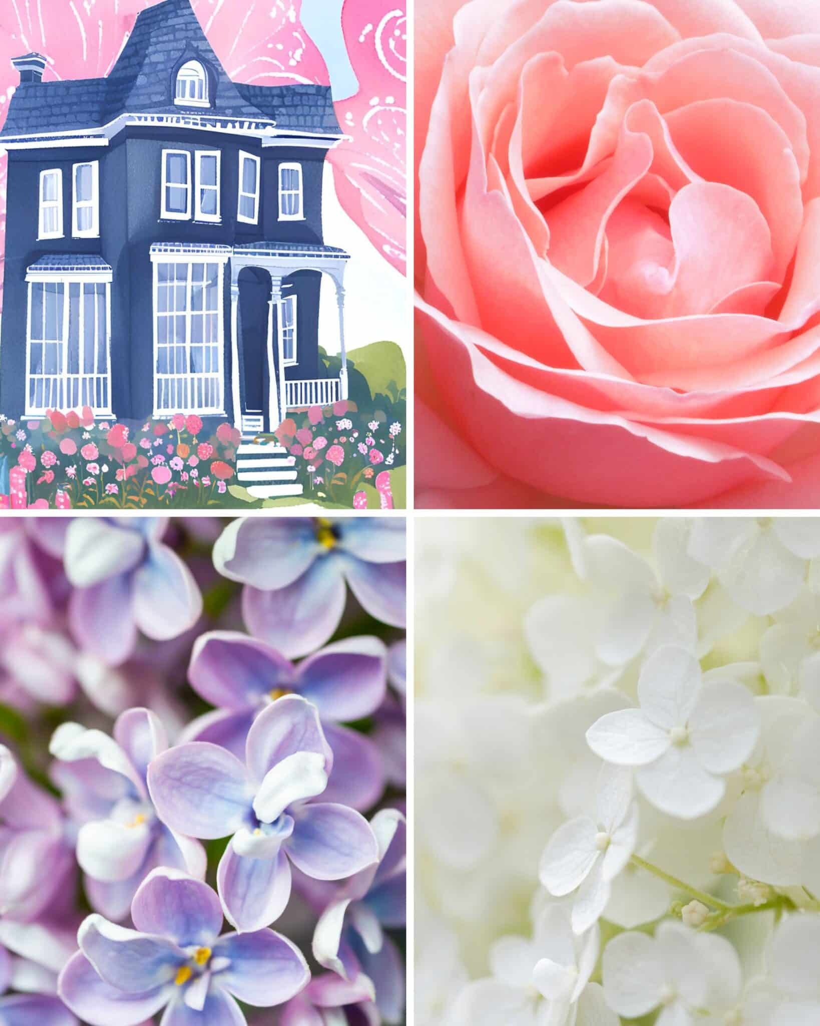 The Best Flowers for Navy Blue Houses