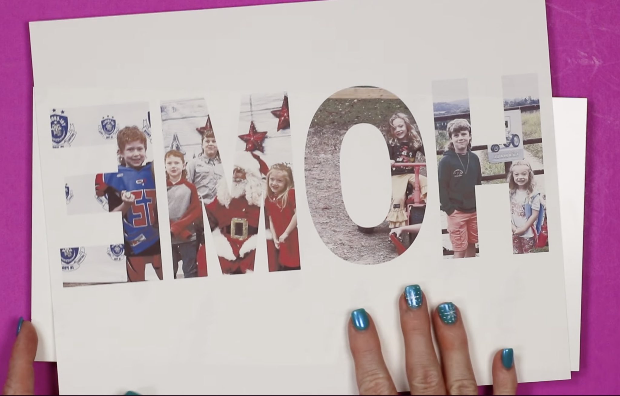 Print design; ensure it is mirrored.