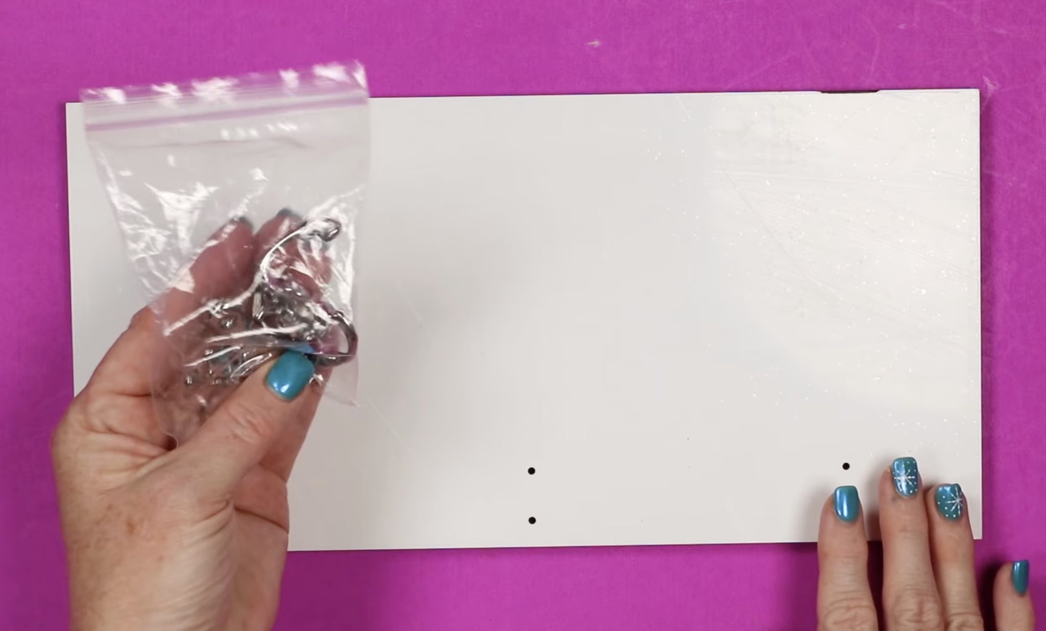 Unveiling sublimation hanging organizer.