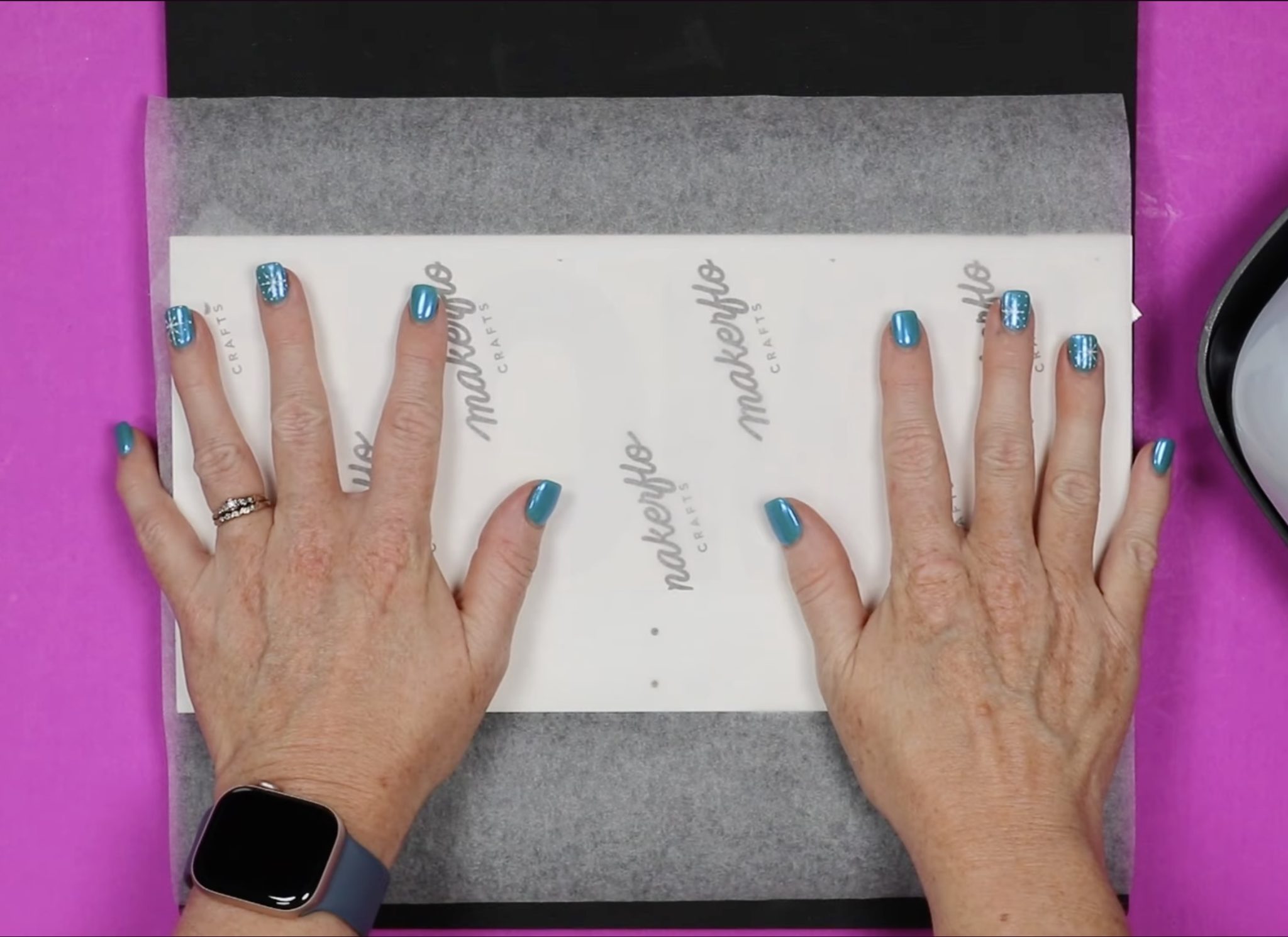 Shield design with protective paper.