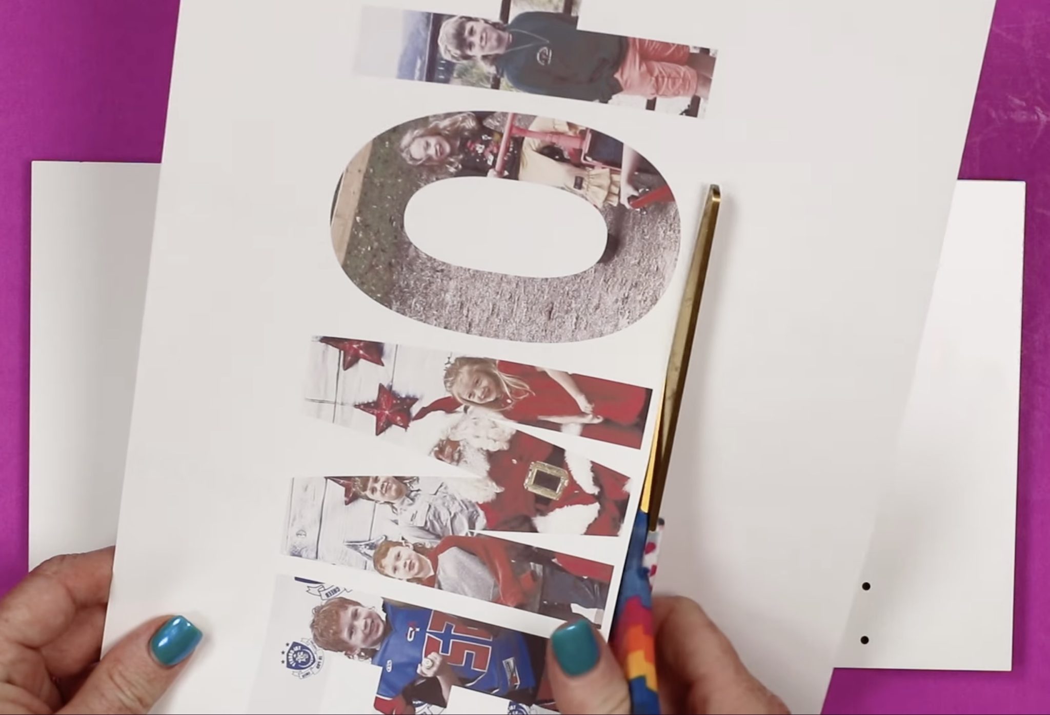 Cut sublimation print for fitting on the blank.