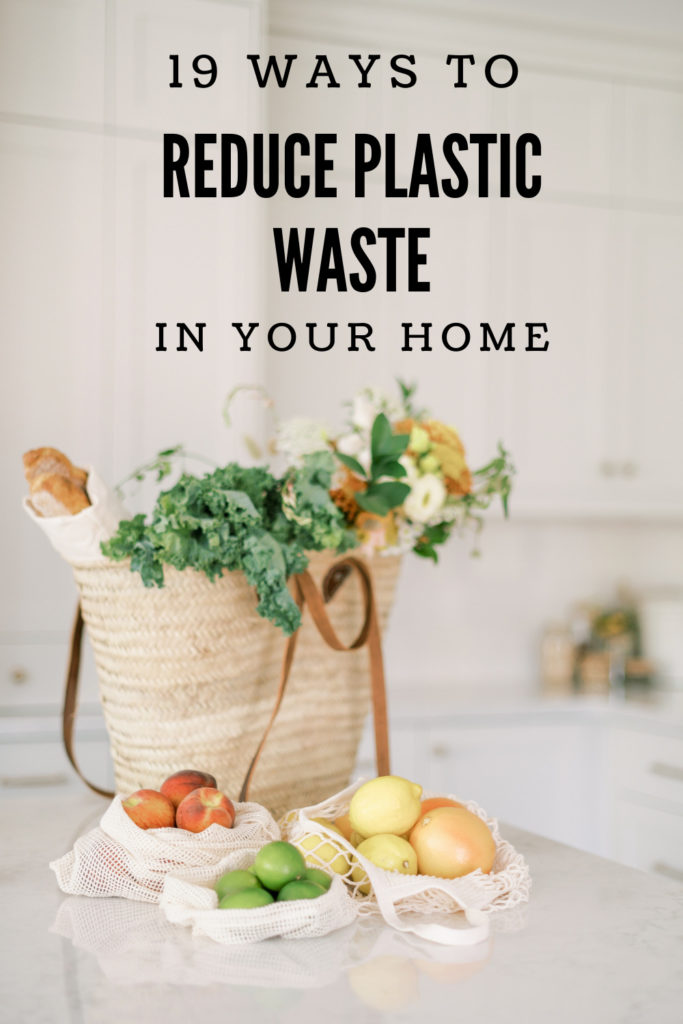 Graphic illustrating reduced plastic use with text overlay.