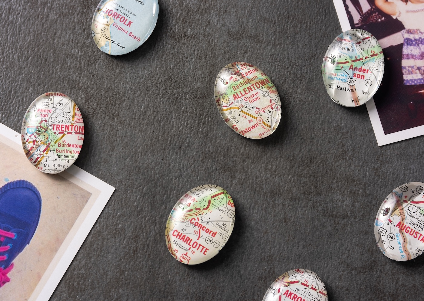DIY map magnets