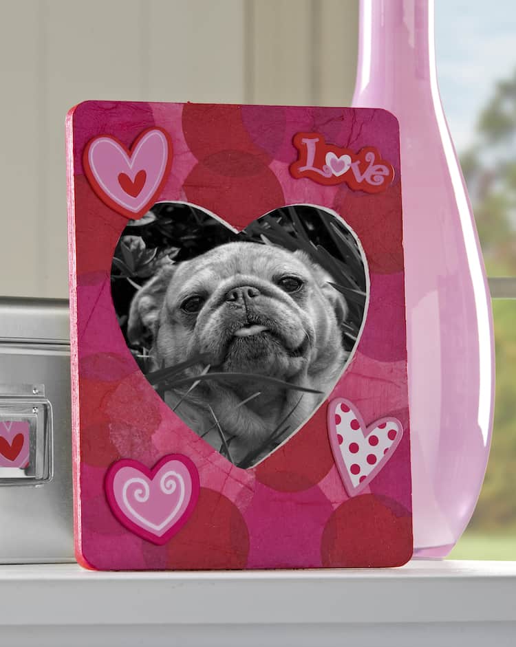 Mod Podge tissue paper frame