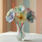 Flower made from coffee filters: Sustainable decoration made easily by yourself