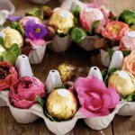 Table wreath made from egg cartons: DIY decoration for every occasion